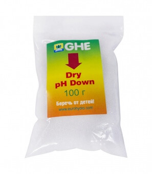 Сухой регулятор pH Down GHE 100 гр